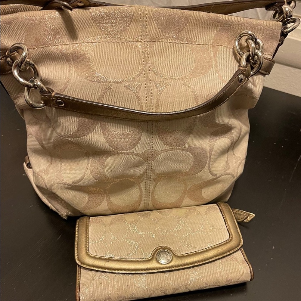 Coach handbag and wallet